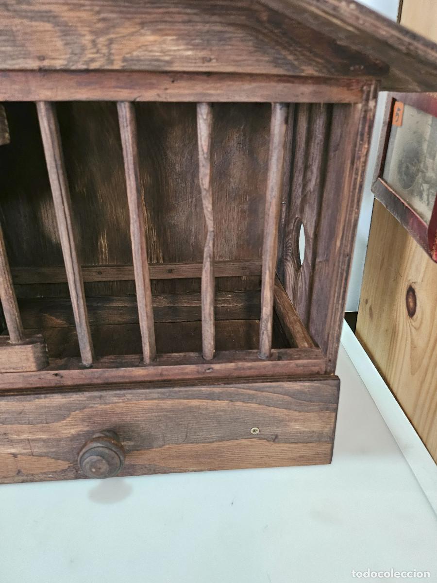 Vintage: jaula de madera antigua - Foto 3