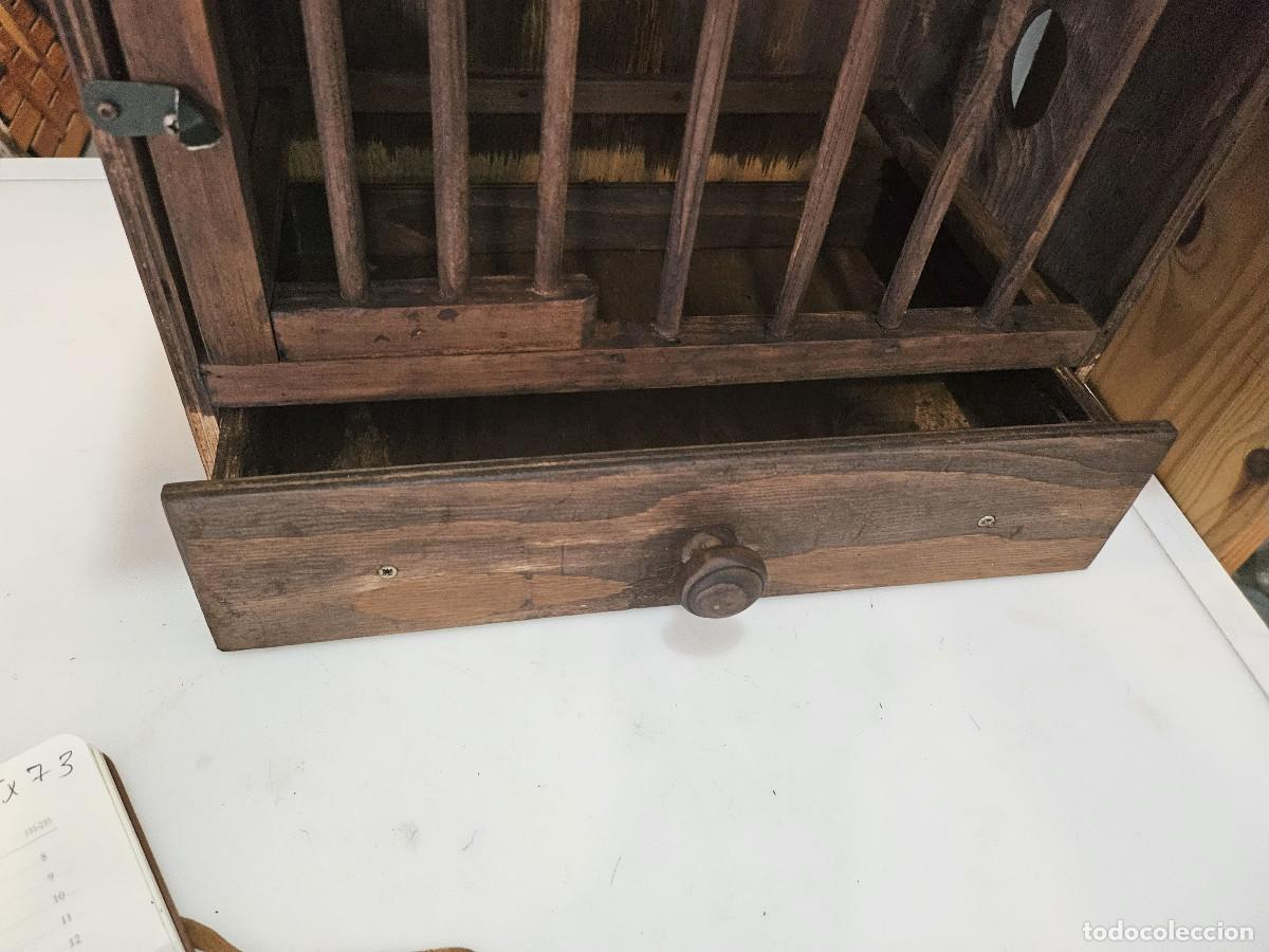 Vintage: jaula de madera antigua - Foto 7