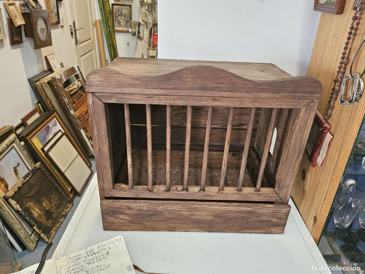 Vintage: jaula de madera antigua - Foto 1