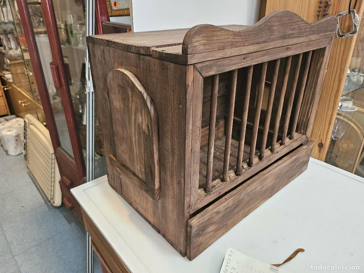 Vintage: jaula de madera antigua - Foto 2