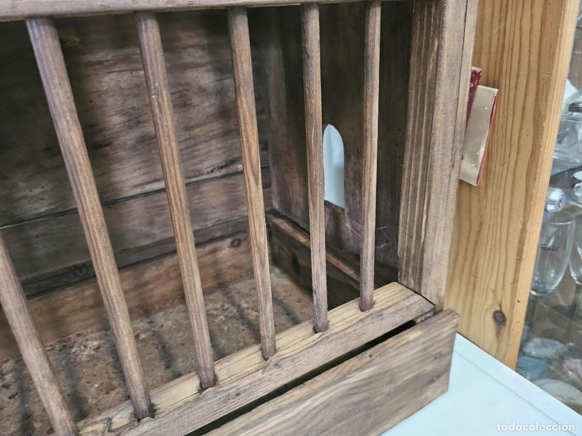 Vintage: jaula de madera antigua - Foto 3