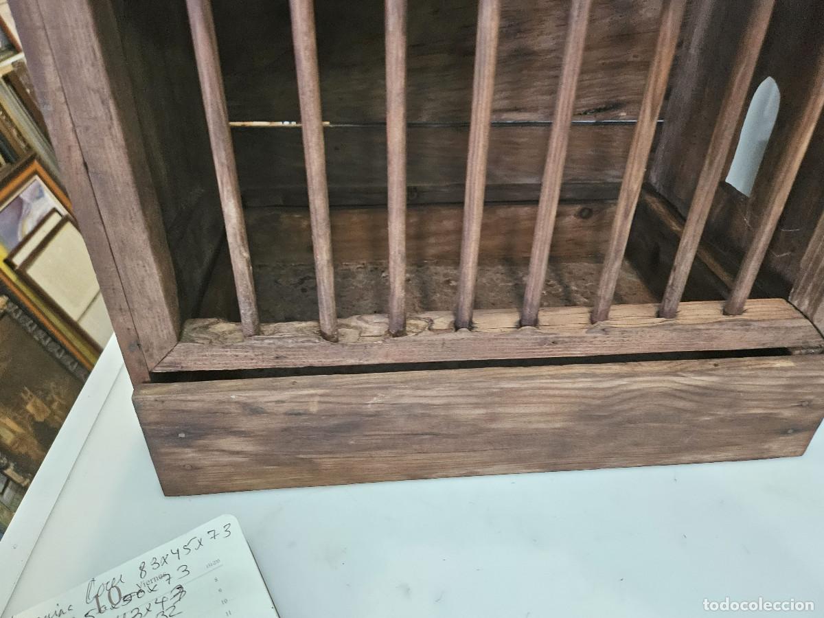 Vintage: jaula de madera antigua - Foto 4