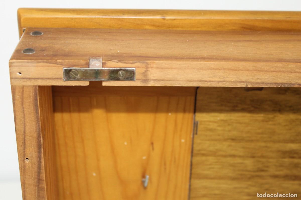 Vintage: CUADRO TAPA CONTADOR MADERA CON AZULEJO - Foto 7