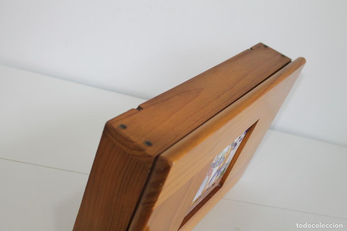 Vintage: CUADRO TAPA CONTADOR MADERA CON AZULEJO - Foto 8