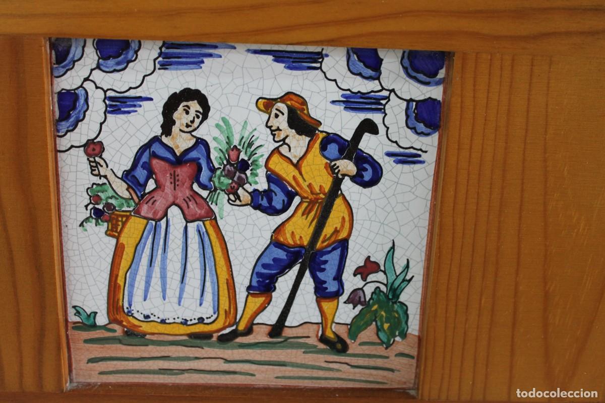 Vintage: CUADRO TAPA CONTADOR MADERA CON AZULEJO - Foto 11
