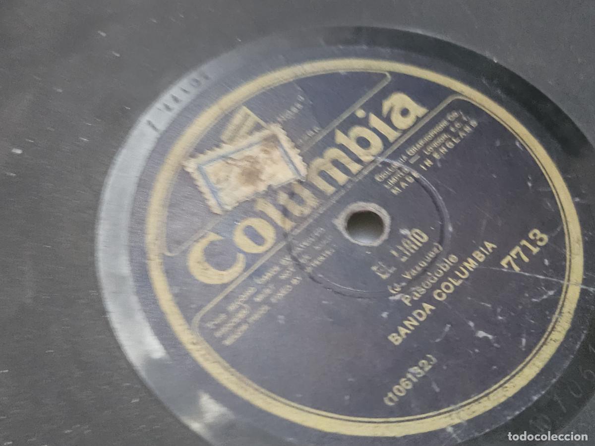Vintage: 3 discos de pizarra antiguo - Foto 2