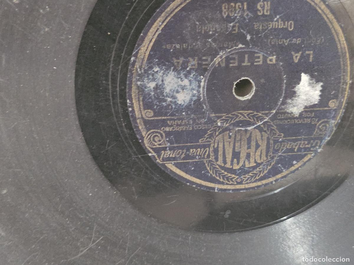 Vintage: 3 discos de pizarra antiguo - Foto 4
