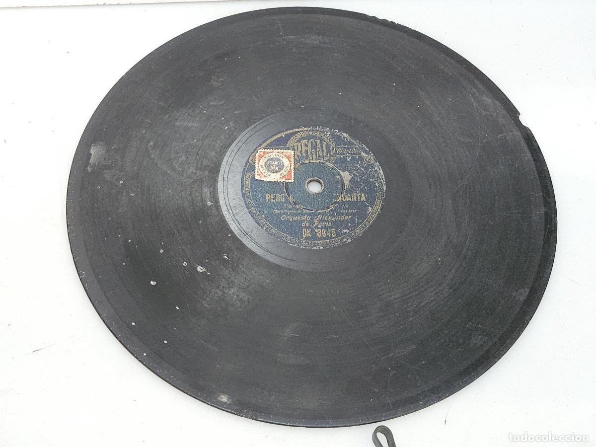 Vintage: disco de pizarra antiguo - Foto 1