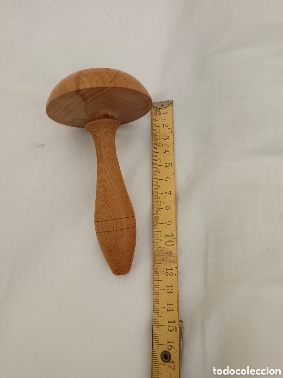 Vintage: Hongo de madera para zurcir calcetines - Foto 1