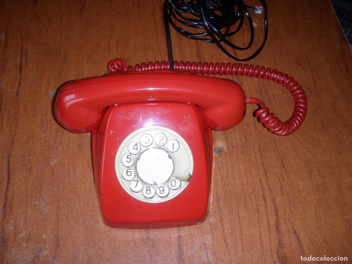 Vintage: TELEFONO CITESA ROJO FUNCINANDO IMPECABLE MUY BONITO - Foto 1