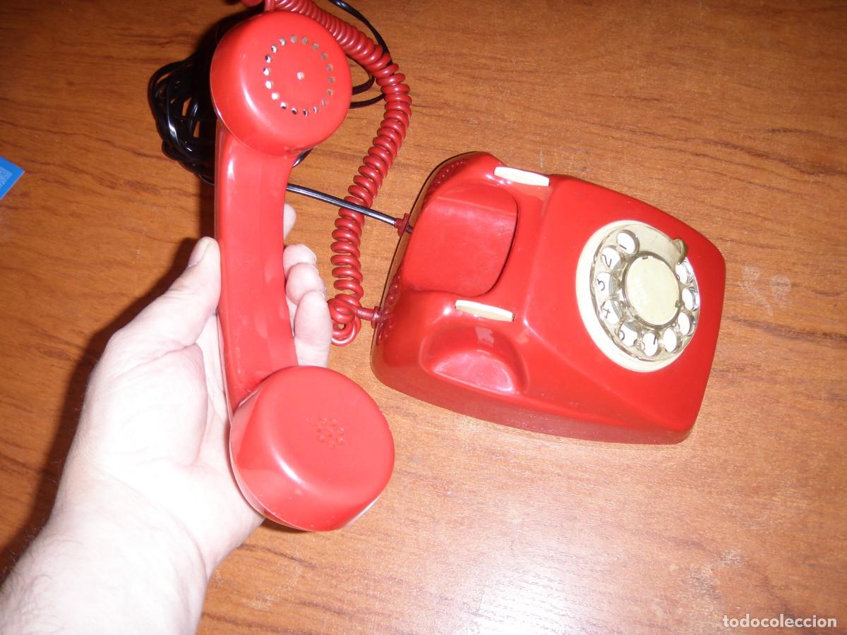 Vintage: TELEFONO CITESA ROJO FUNCINANDO IMPECABLE MUY BONITO - Foto 3
