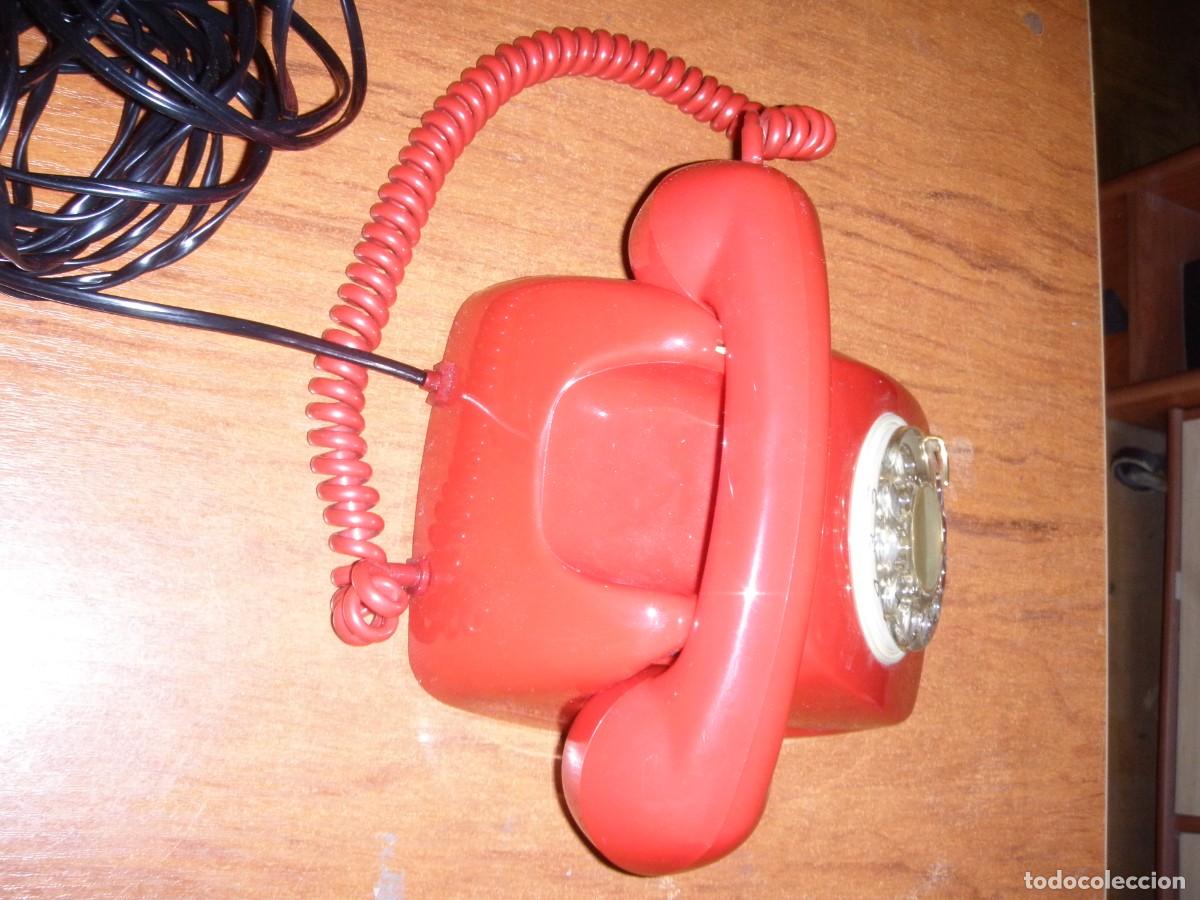 Vintage: TELEFONO CITESA ROJO FUNCINANDO IMPECABLE MUY BONITO - Foto 4
