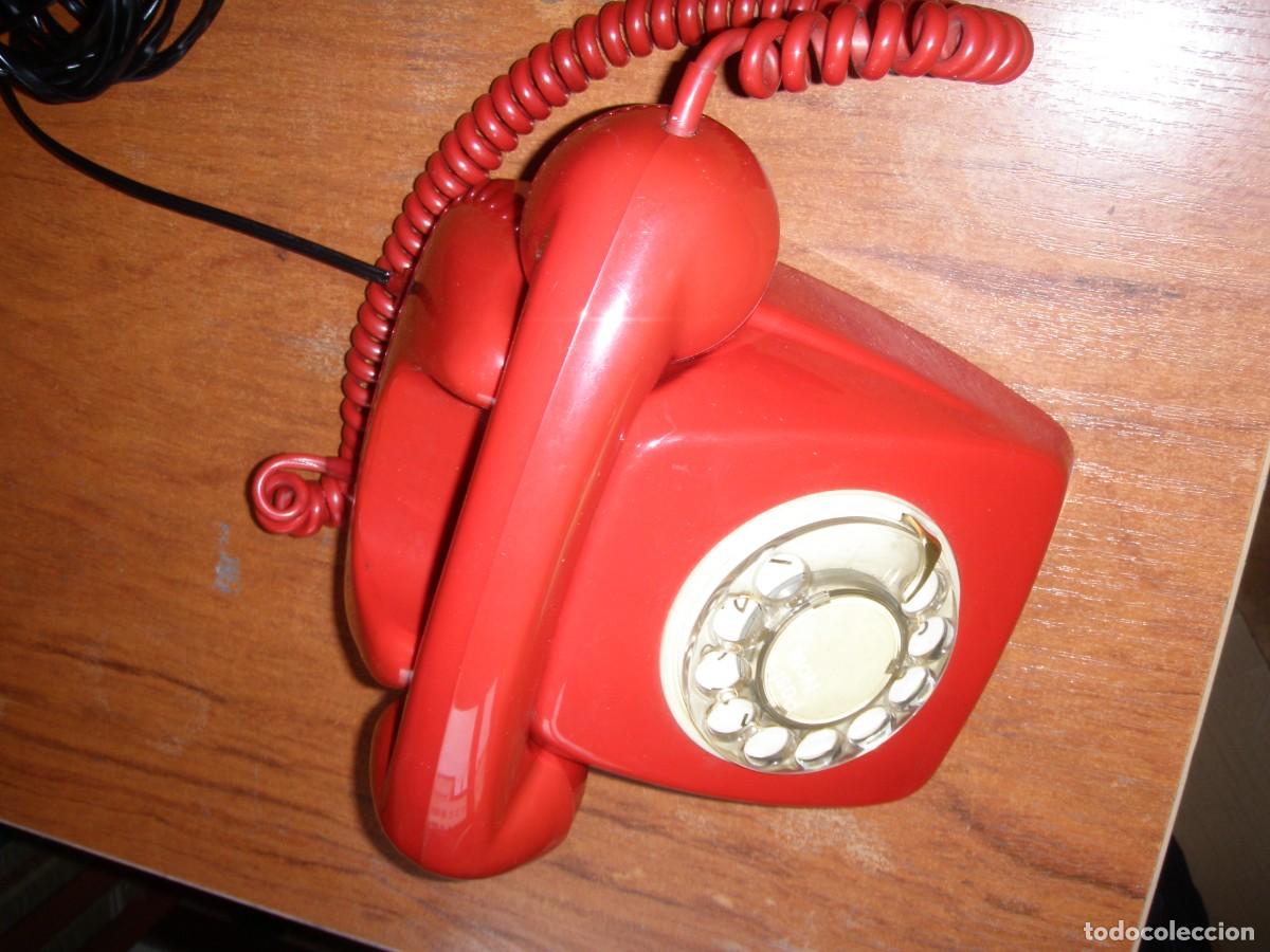 Vintage: TELEFONO CITESA ROJO FUNCINANDO IMPECABLE MUY BONITO - Foto 6