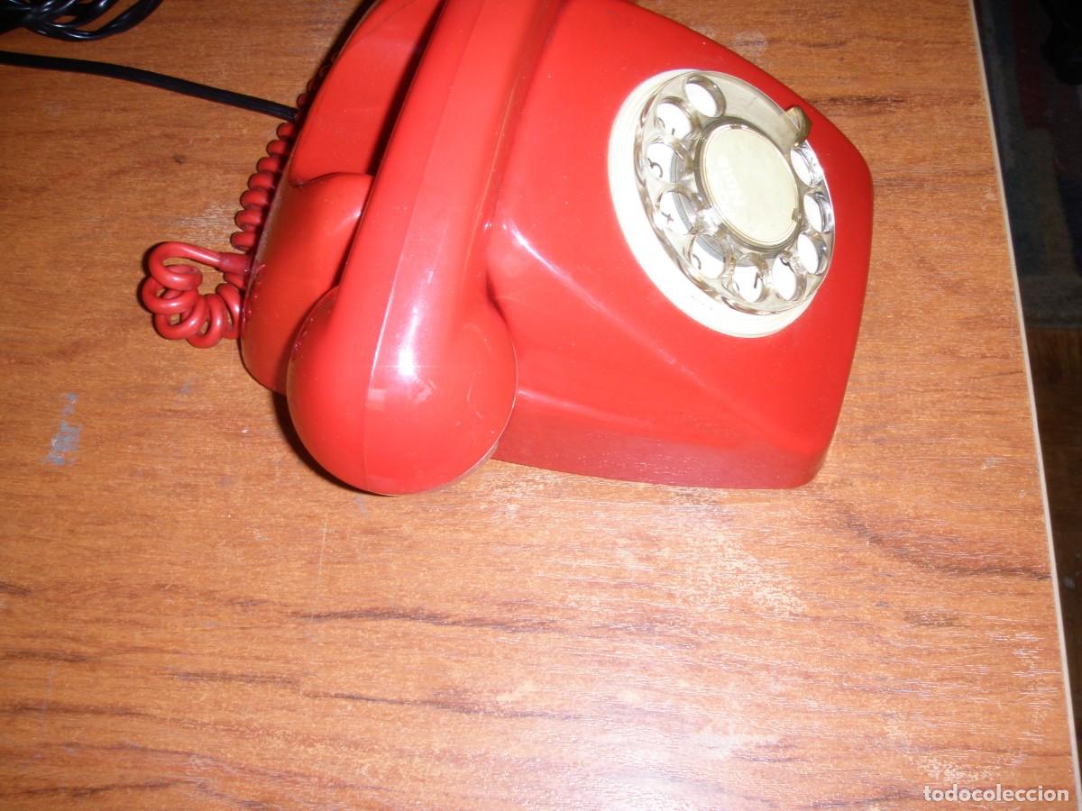 Vintage: TELEFONO CITESA ROJO FUNCINANDO IMPECABLE MUY BONITO - Foto 7