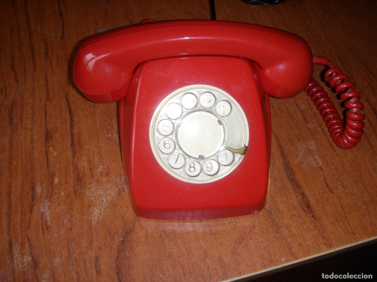 Vintage: TELEFONO CITESA ROJO FUNCINANDO IMPECABLE MUY BONITO - Foto 8