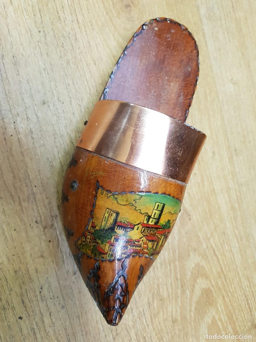 Vintage: ANTIGUO ZAPATO DE MADERA - Foto 1