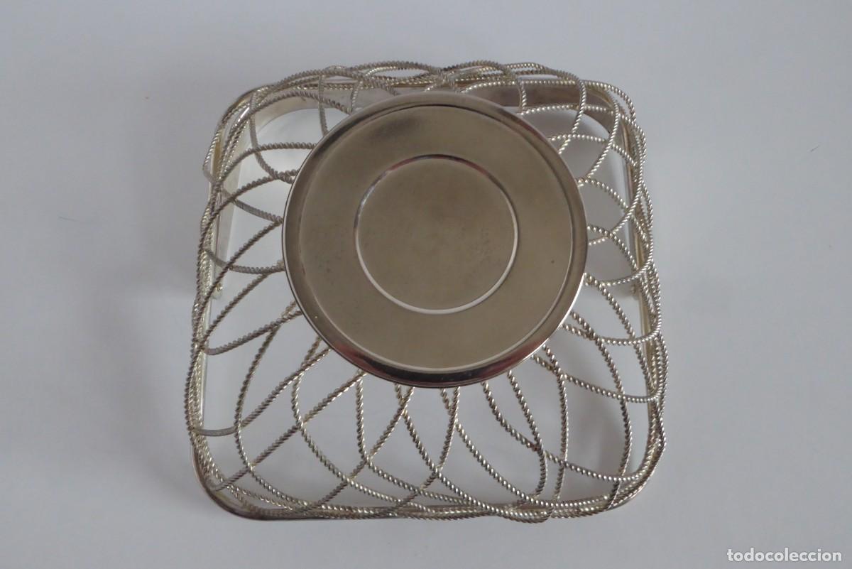 Vintage: PRECIOSA CESTA VINTAGE PLATEADA - Foto 5