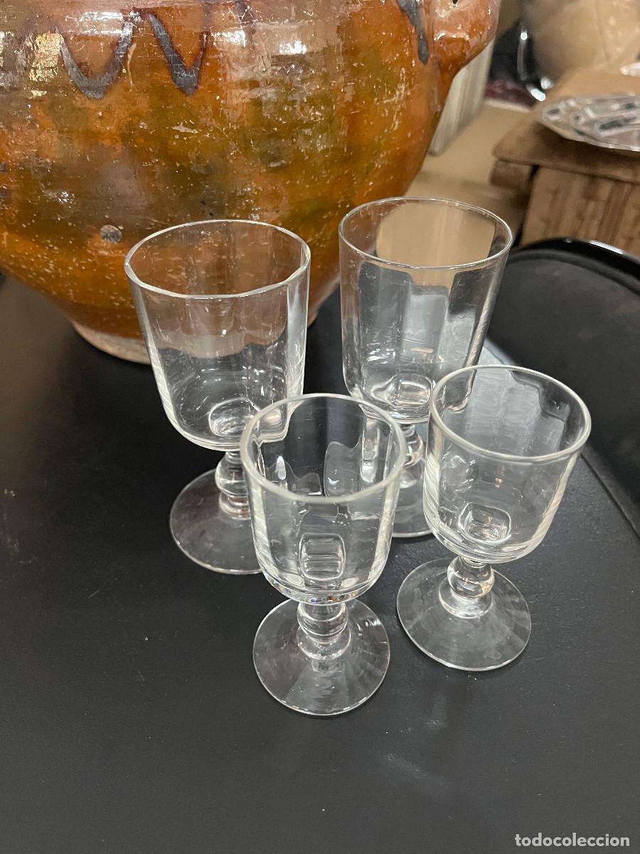 Vintage: 4 copitas de licor de cristal - Foto 1