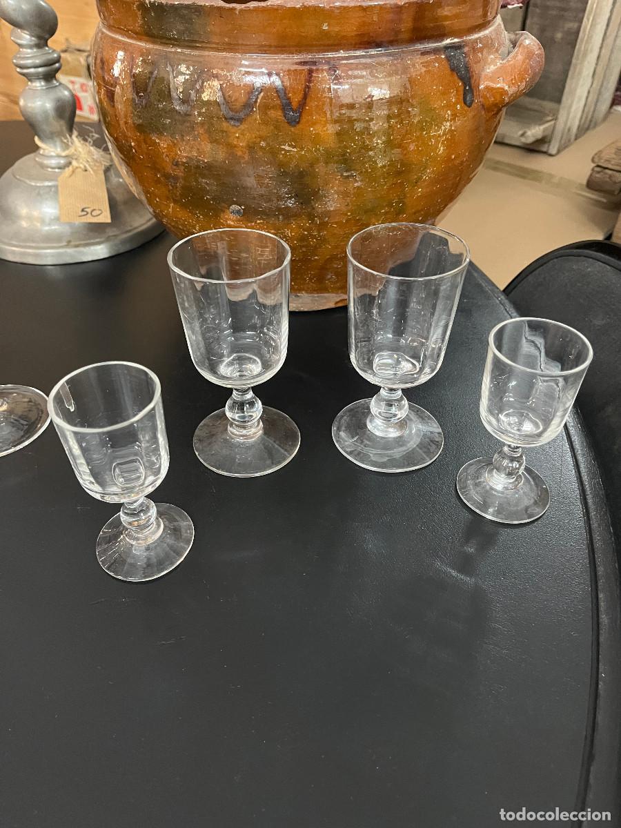 Vintage: 4 copitas de licor de cristal - Foto 2