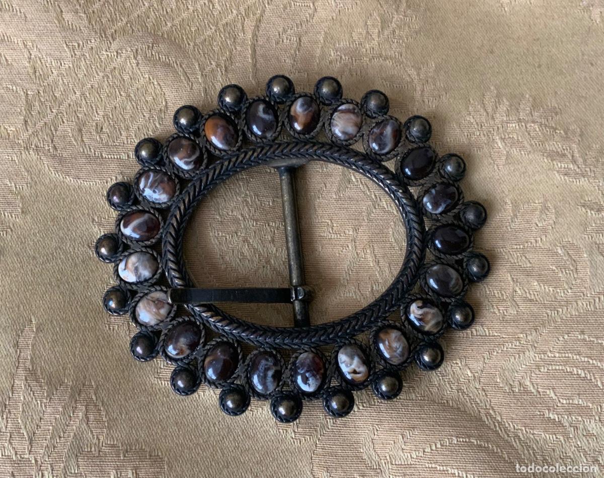 Vintage: HEBILLA METAL CON SIMIL PIEDRAS - Foto 4
