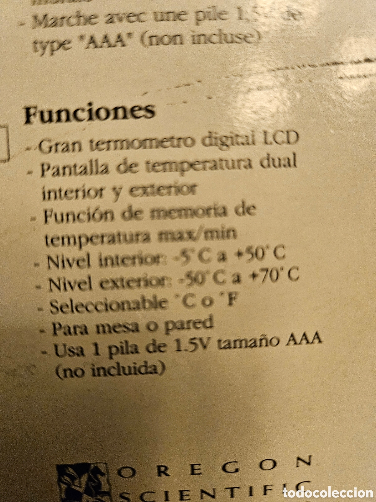 Vintage: Term&oacute;metro digital de exterior y interior nuevo - Foto 3