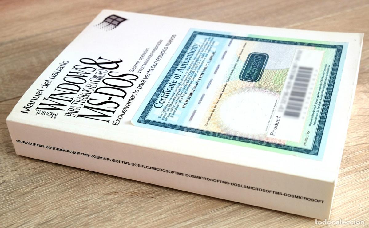 Vintage: Libro MS-DOS y Windows 3.1 en espa&ntilde;ol y con licencia - Foto 3