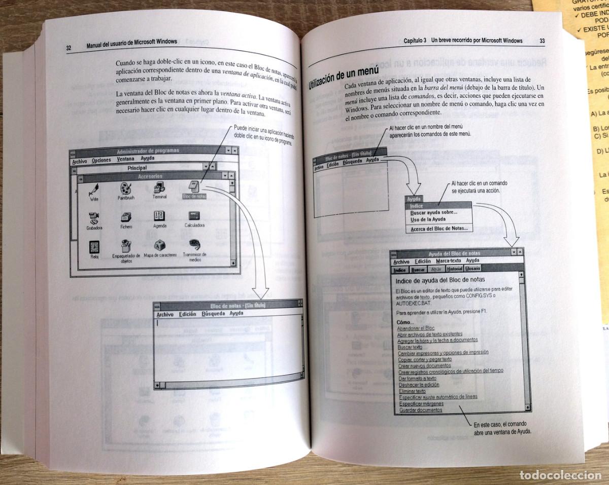 Vintage: Libro MS-DOS y Windows 3.1 en espa&ntilde;ol y con licencia - Foto 6