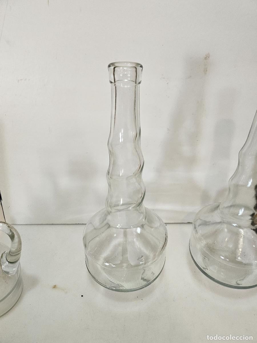 Vintage: 2 botellas antigua de cristal - Foto 2