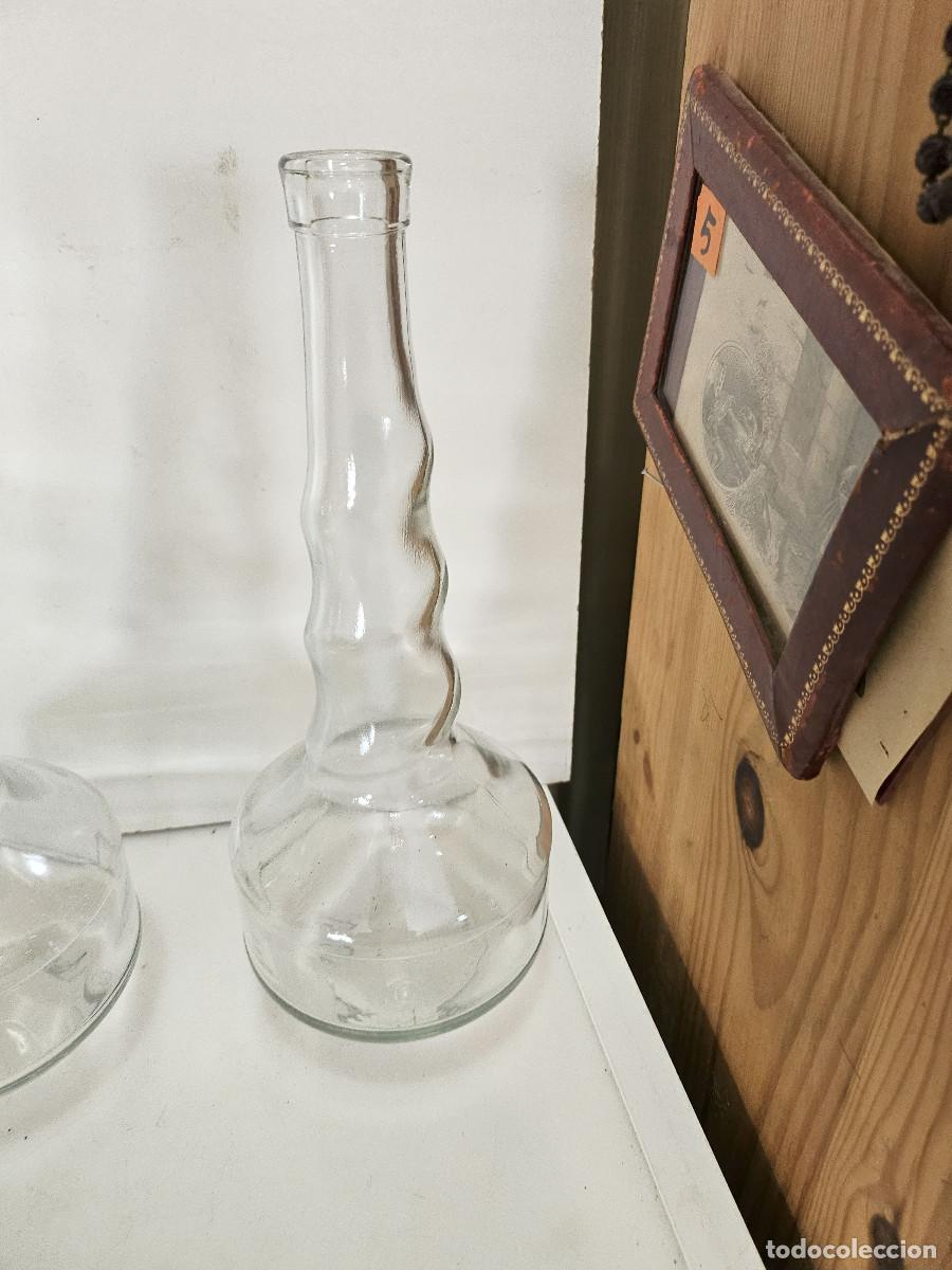 Vintage: 2 botellas antigua de cristal - Foto 3