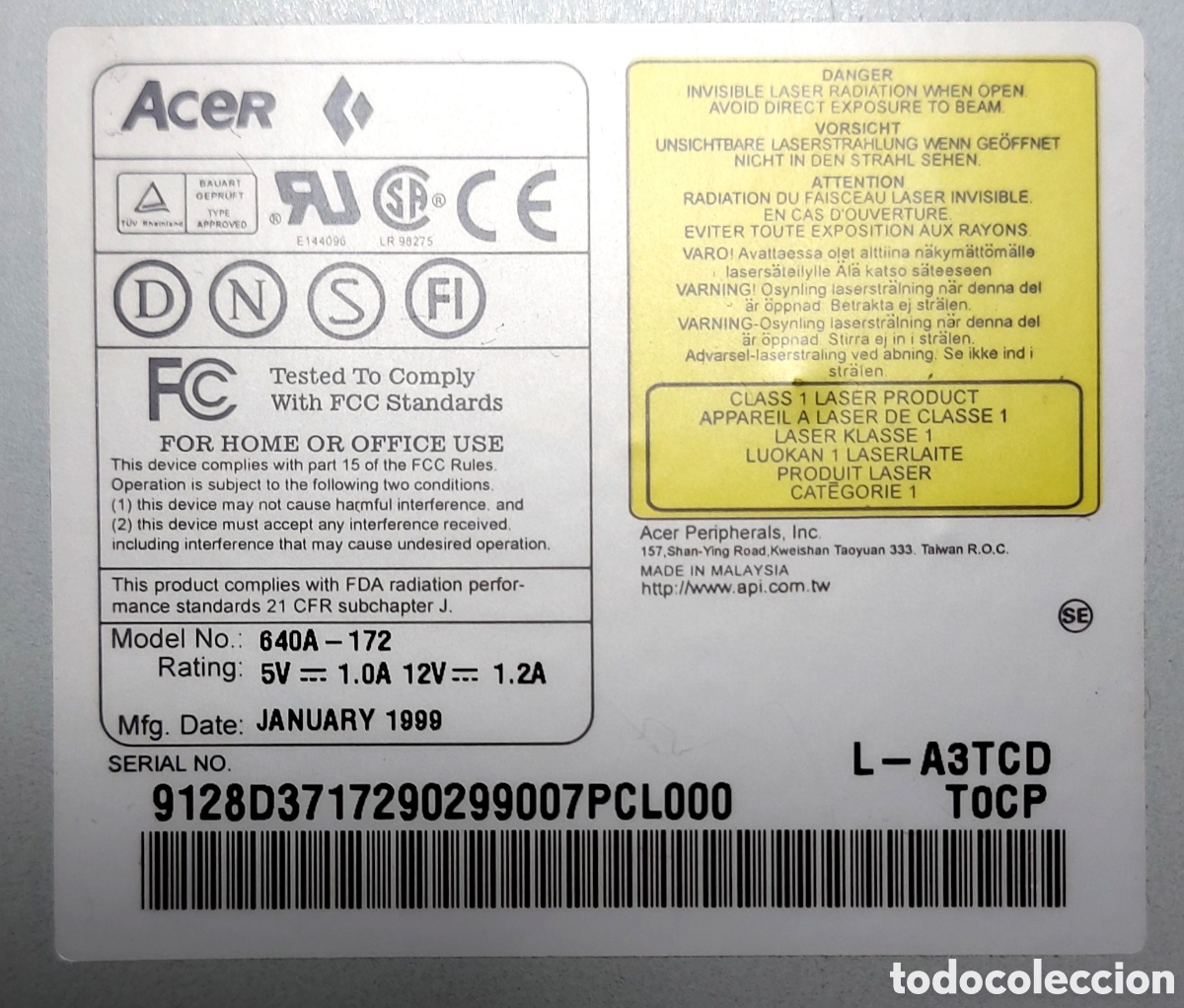 Vintage: Lector CD Acer 40x Max - Foto 8