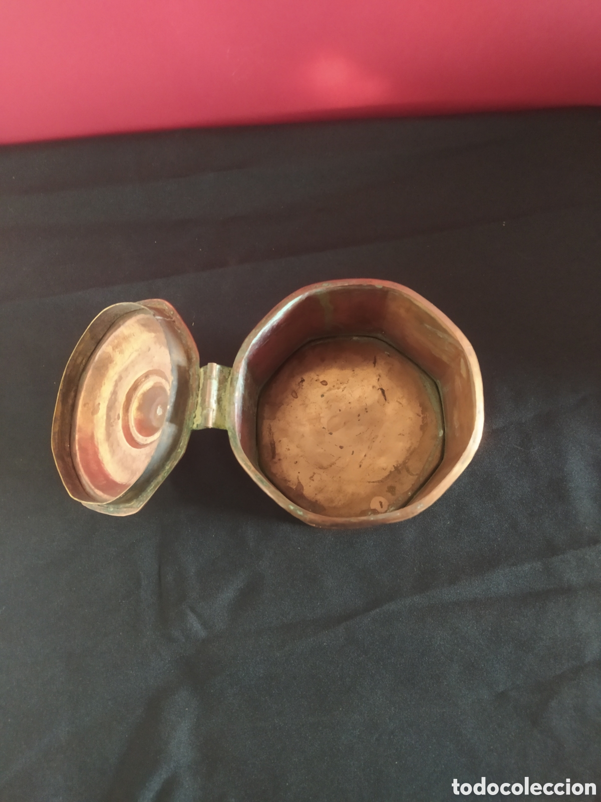 Vintage: Viejo bote de cobre y lat&oacute;n - Foto 3