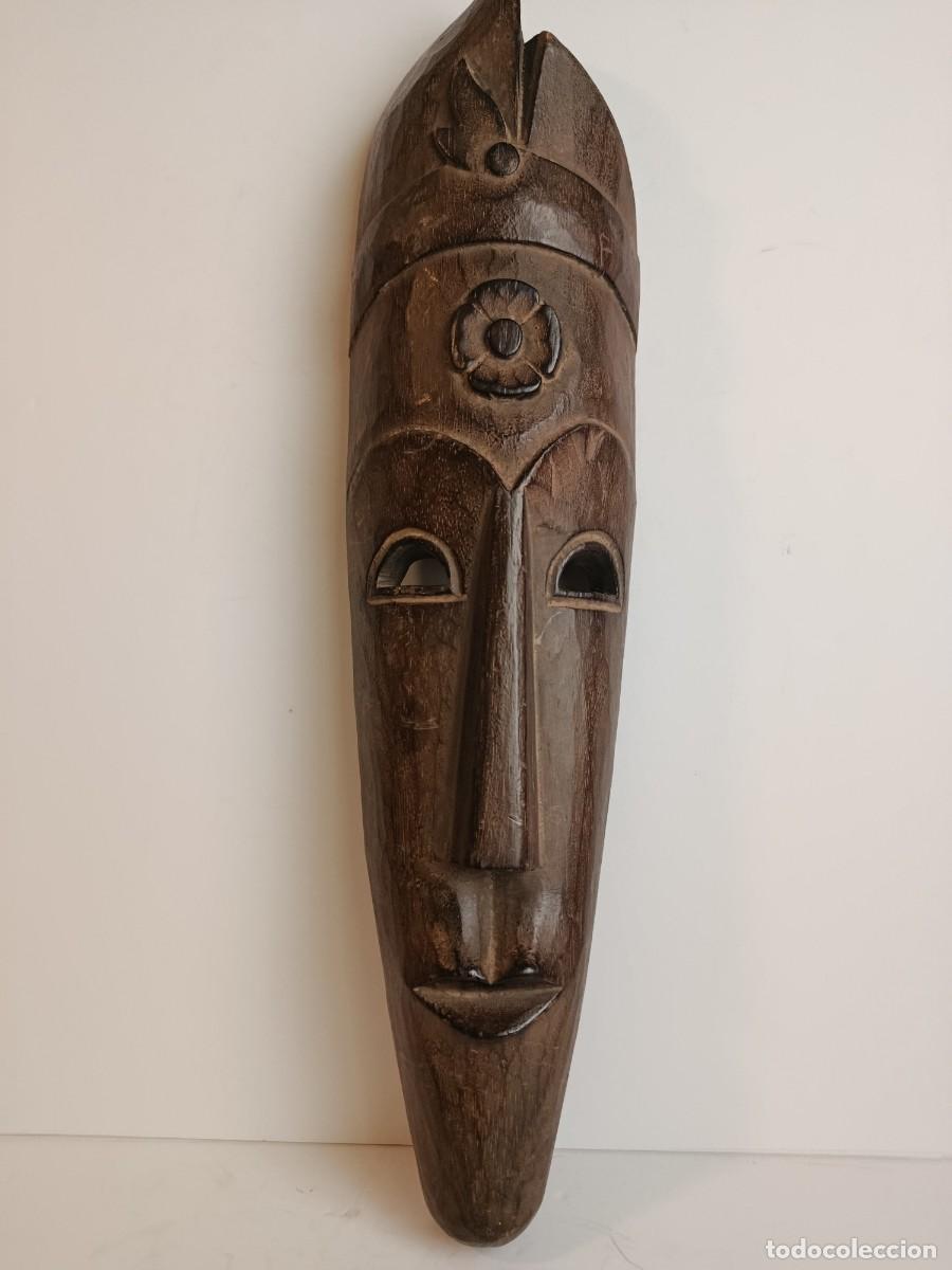 Vintage: MASCARA AFRICANA TALLA DE MADERA - Foto 2