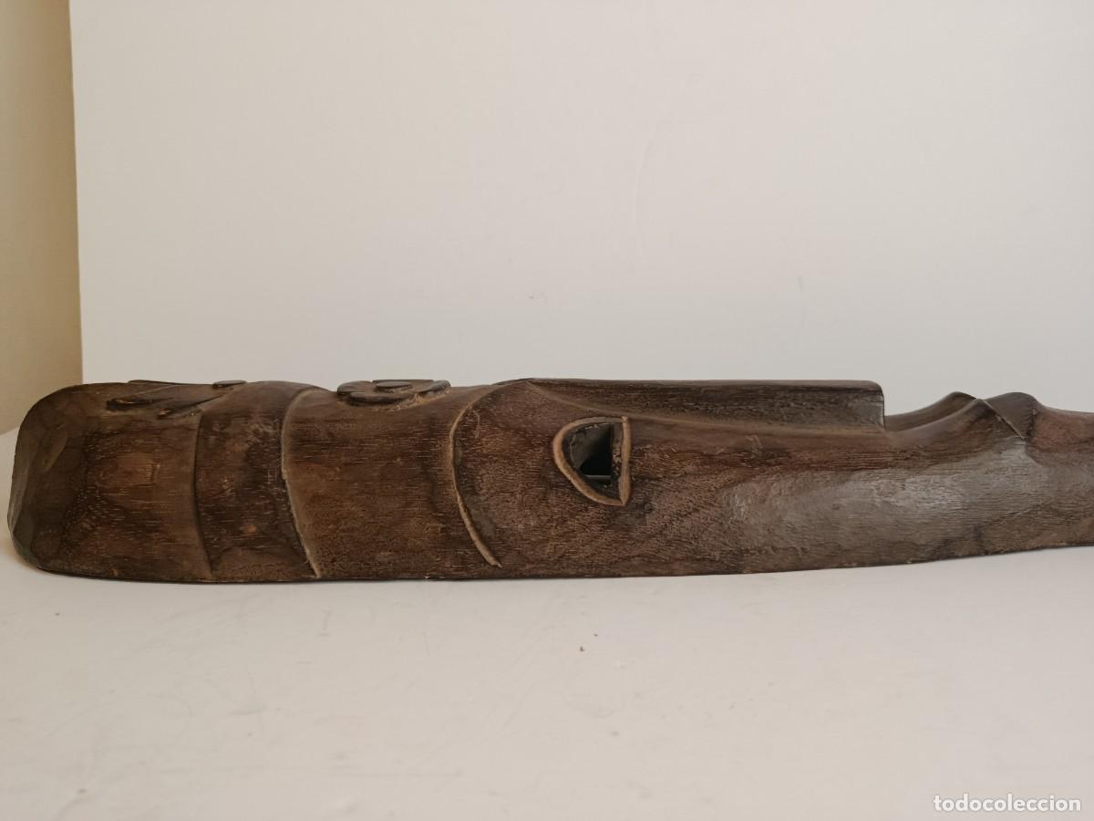 Vintage: MASCARA AFRICANA TALLA DE MADERA - Foto 4