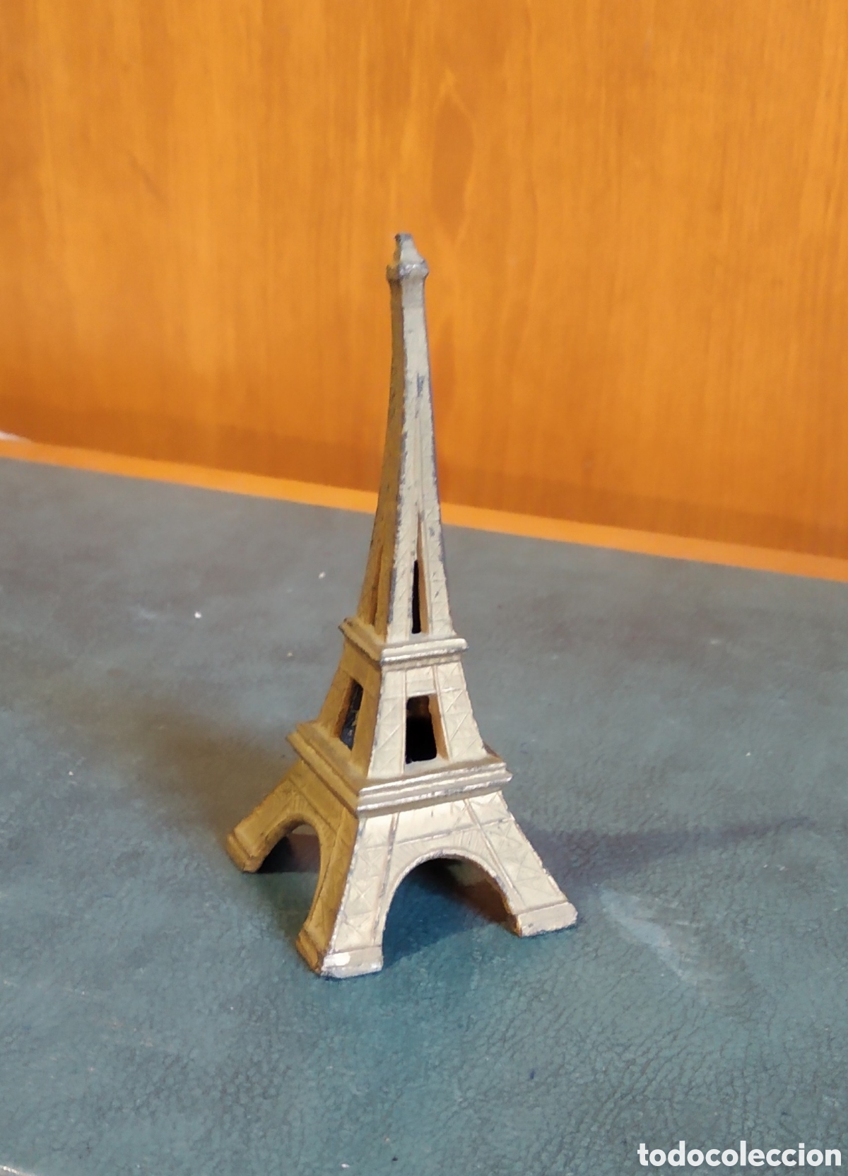 Vintage: Torre Eiffel en miniatura, met&aacute;lica - Foto 2