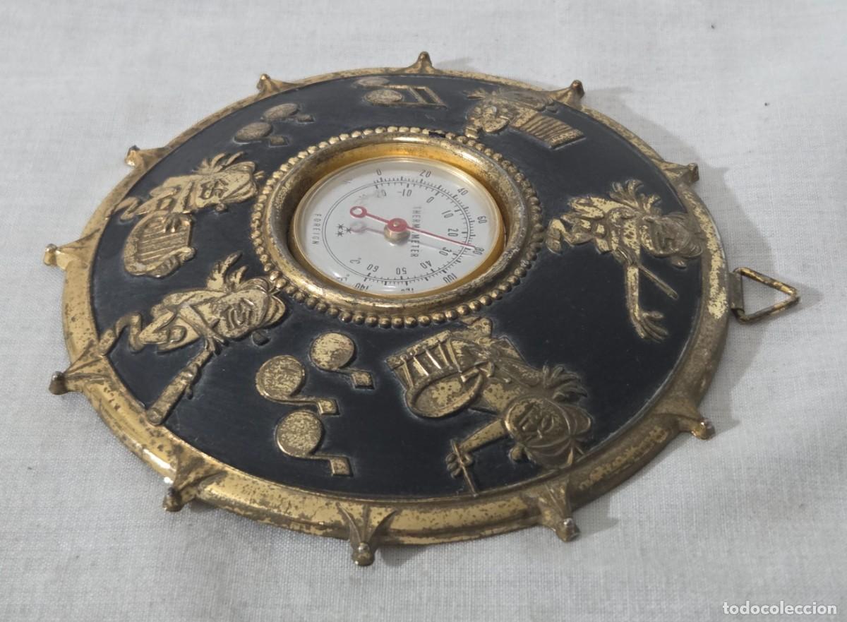 Vintage: Termometro de pared Foreign, laton, funciona - Foto 4