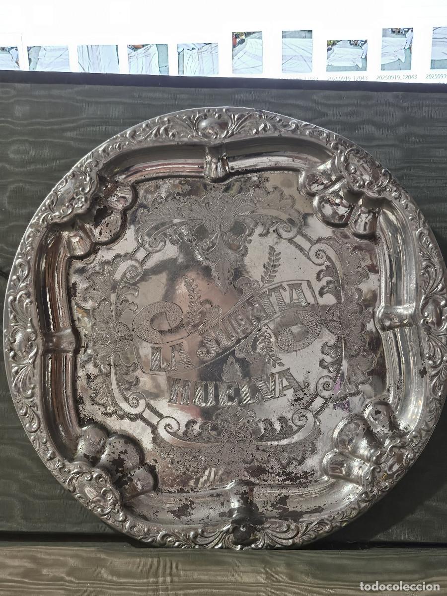 Vintage: bandeja de huelva plateada - Foto 1