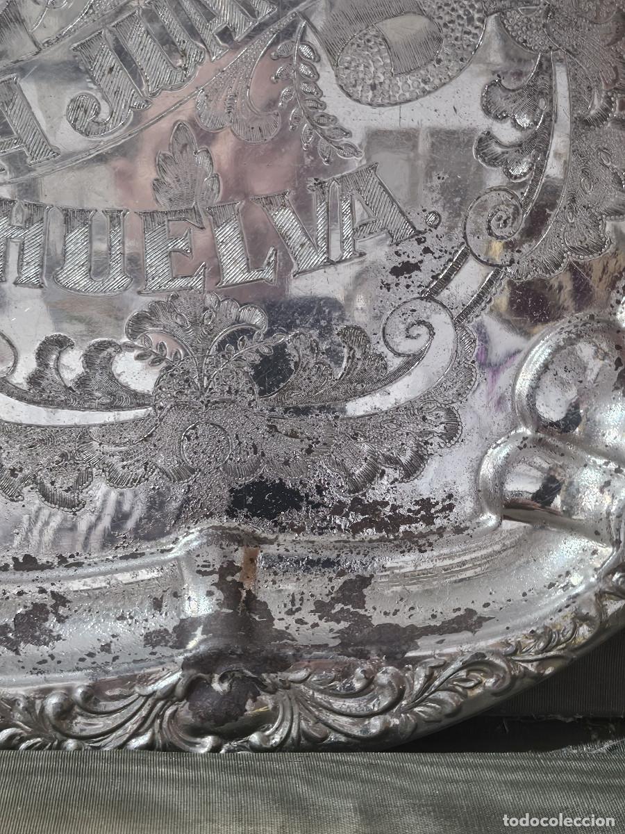 Vintage: bandeja de huelva plateada - Foto 4