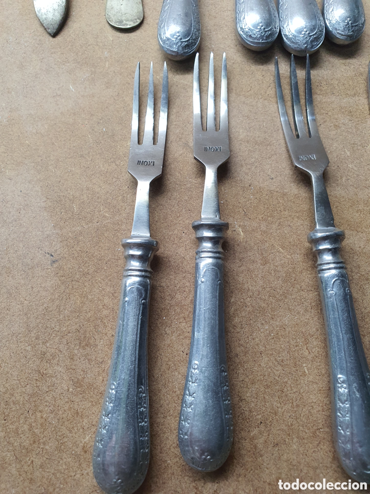 Vintage: Tenedor postre lote cucharas - Foto 2
