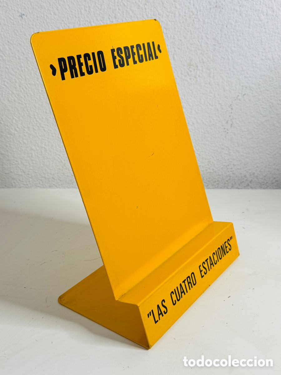 Vintage: Atril Stand Expositor Metal 1970s - Foto 3