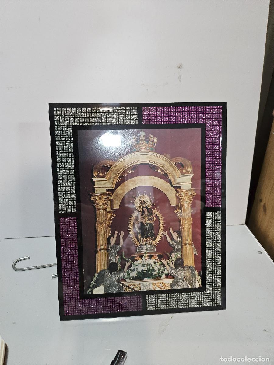 Vintage: cuadro religiosos en cristal - Foto 1