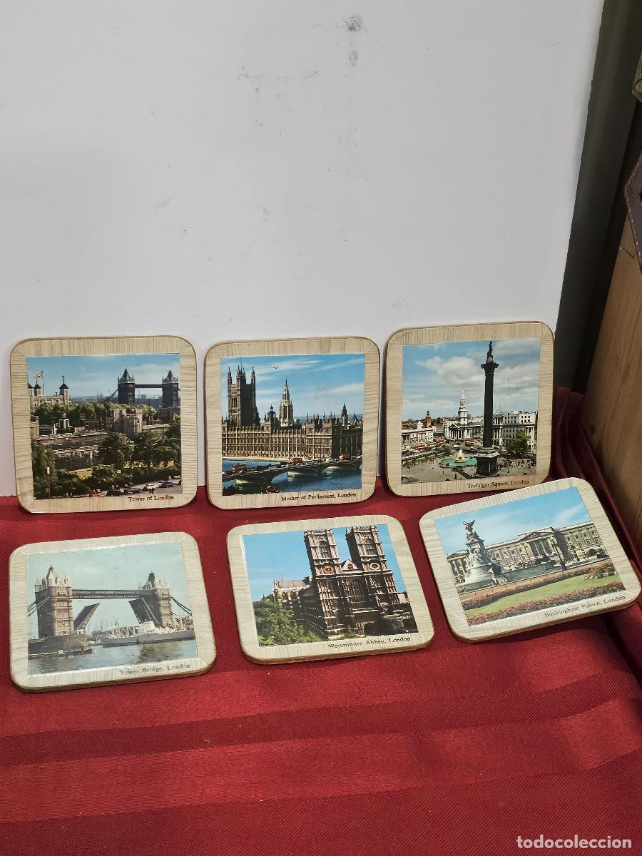 Vintage: 6 posa vasos de monumentos - Foto 1