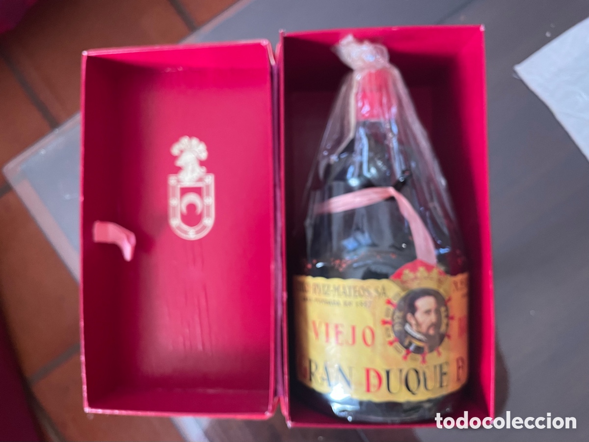 Vintage: Botella de co&ntilde;ac Gran Duque De Alba a&ntilde;os 70 - Foto 2
