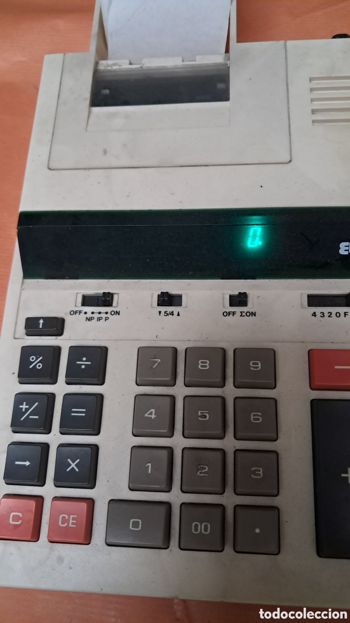 Vintage: Calculadora de impresi&oacute;n Eco EO-1025 - Foto 3