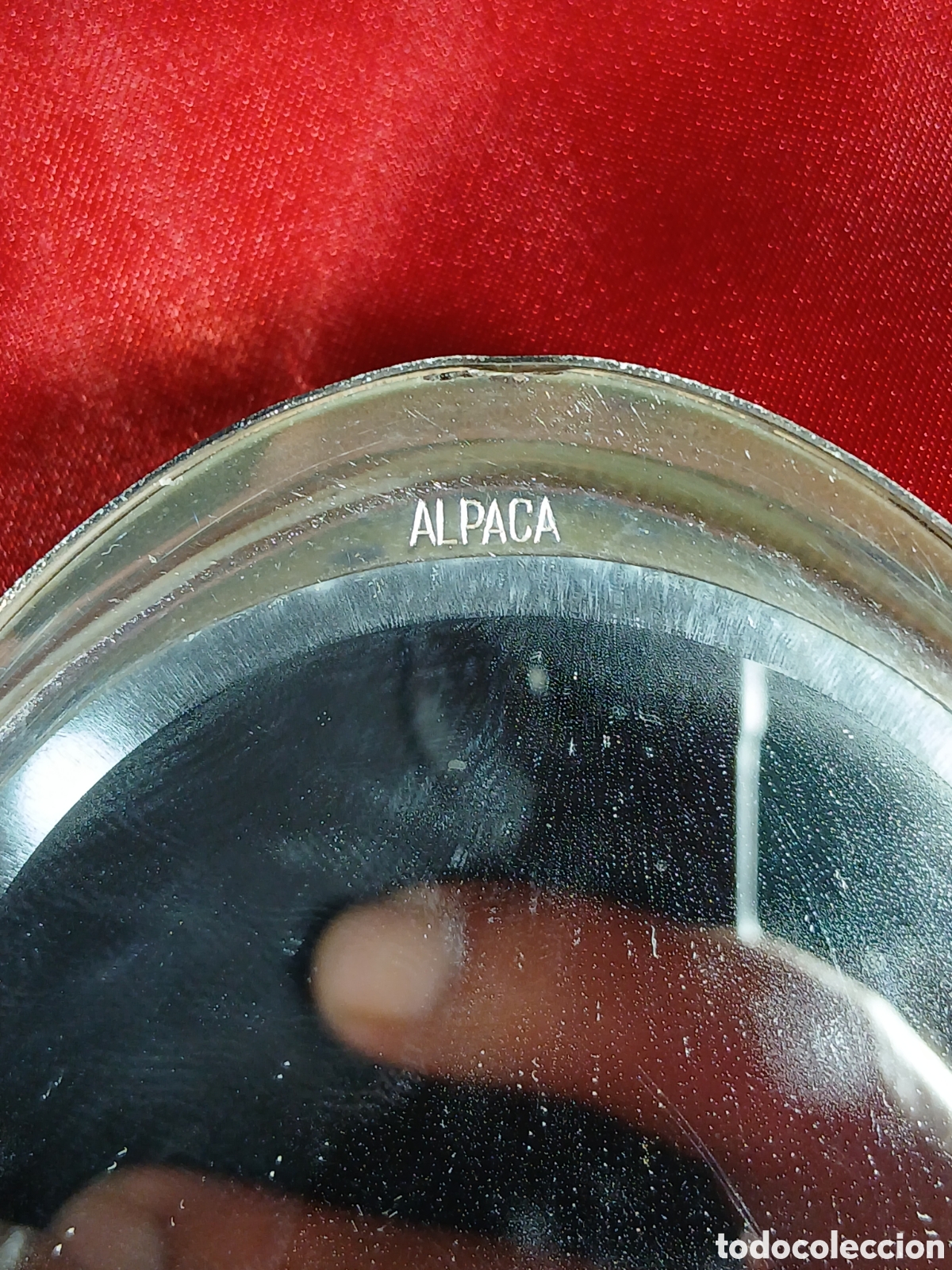 Vintage: Polvera vintage de alpaca - Foto 10