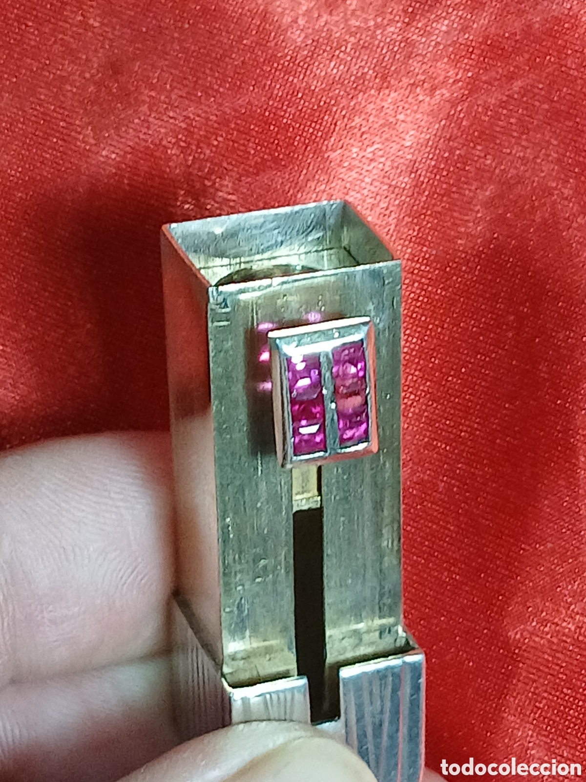 Vintage: Pintalabios de plata y granates - Foto 10