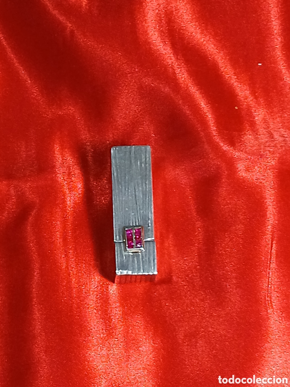 Vintage: Pintalabios de plata y granates - Foto 1