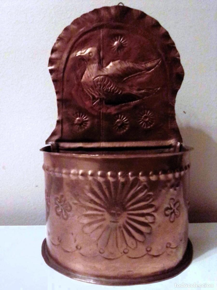 Vintage: Macetero vintage de cobre - Foto 1