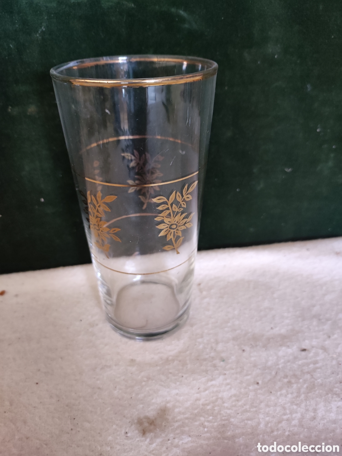 Vintage: Vaso decorado dorado vintage - Foto 3