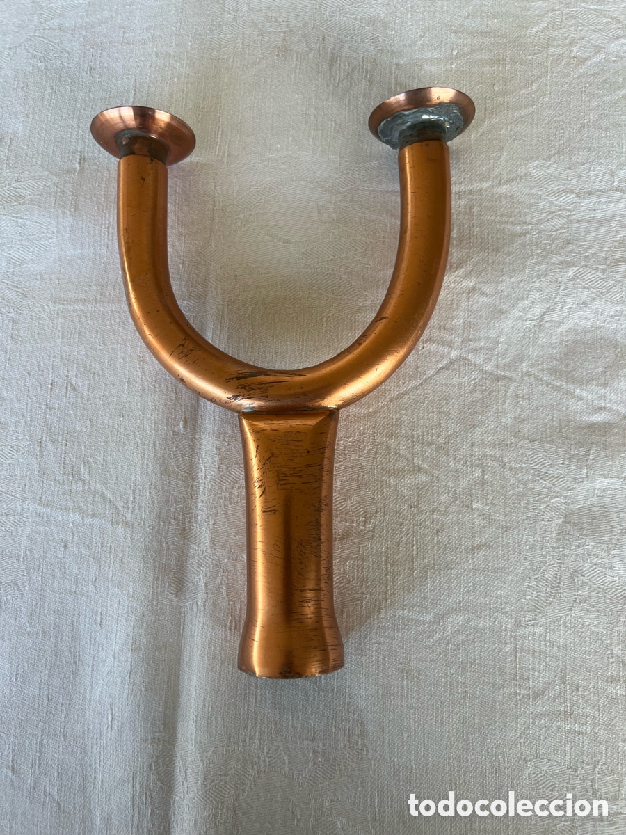 Vintage: Candelabro de cobre muy original - Foto 1