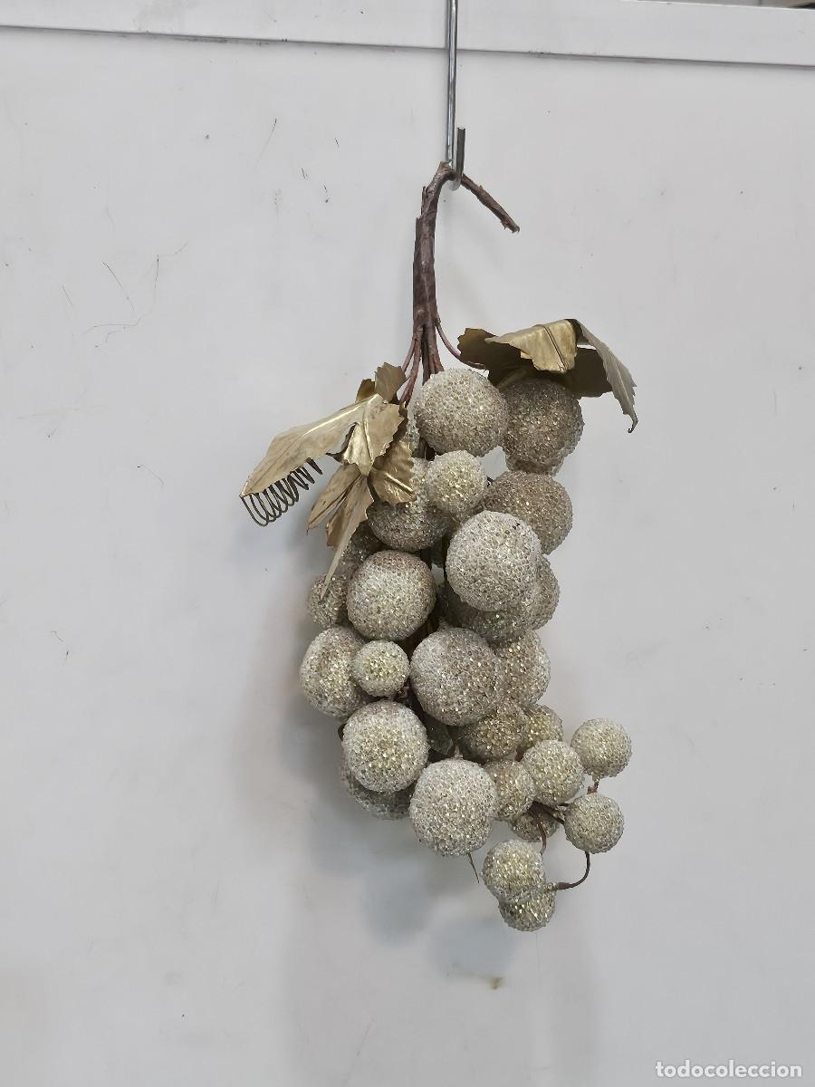 Vintage: adornos navide&ntilde;os racimos de uvas - Foto 1
